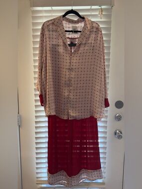 🆕 Free People Dreamy Days Print Pajamas - Heart Print